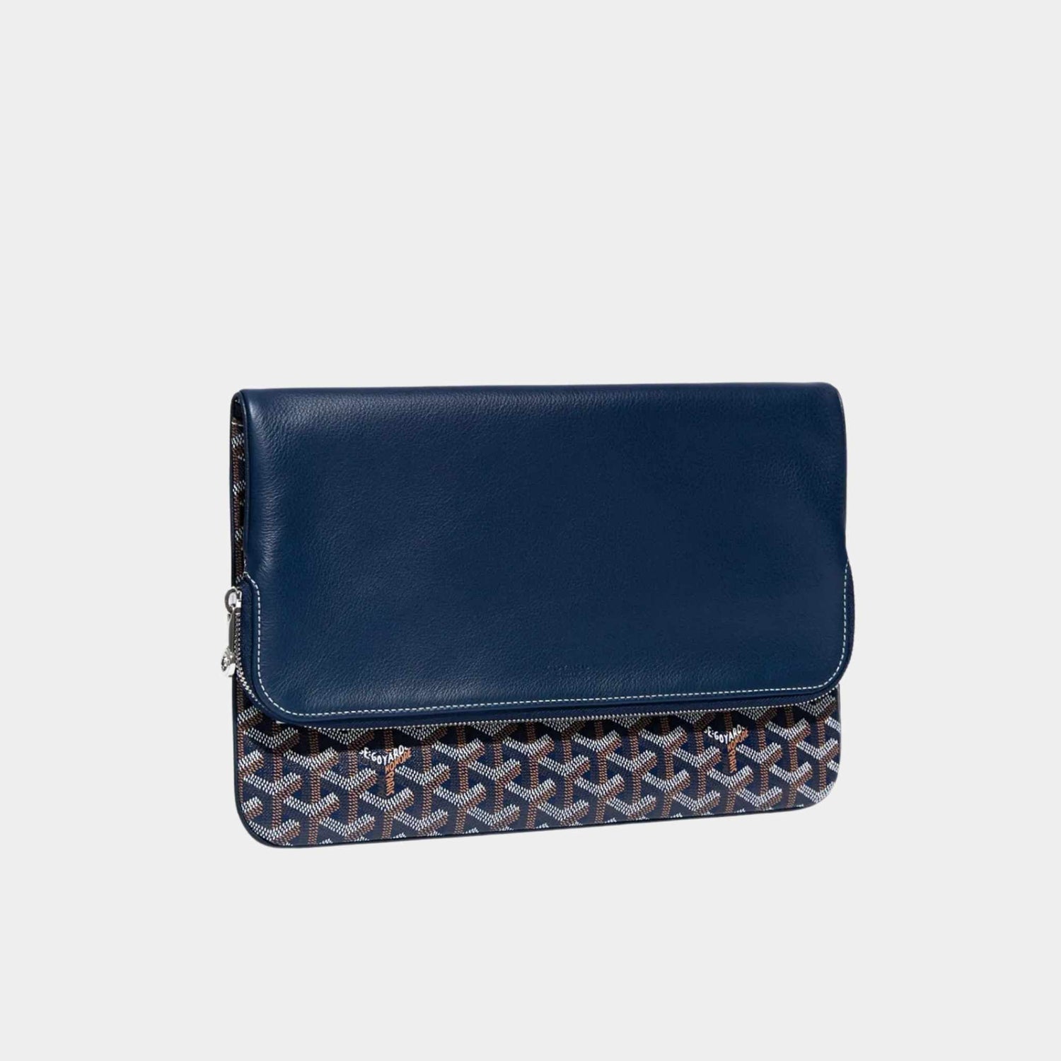 Goyard Sainte-Marie GM Clutch, Navy Blue