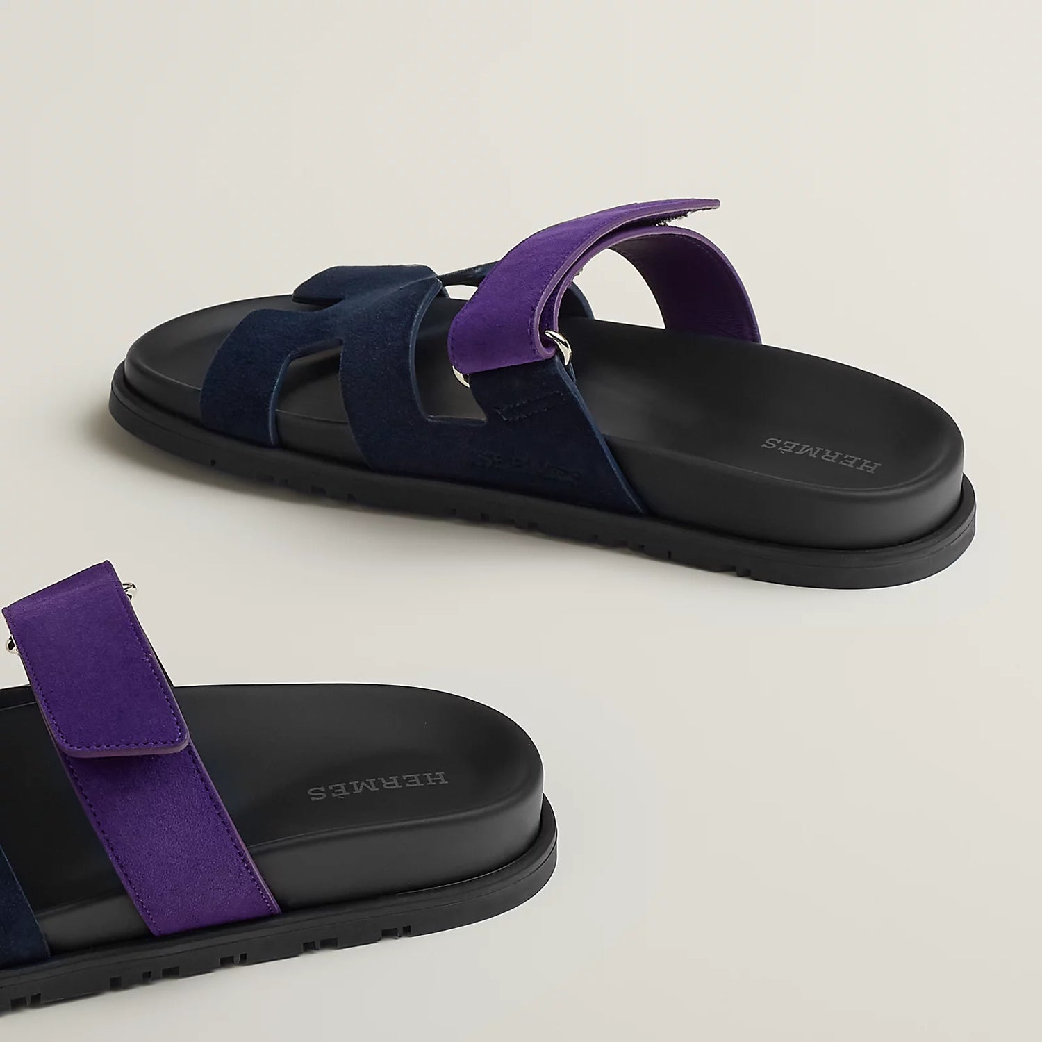 Chypre Sandal - Marine / Violet Majorette