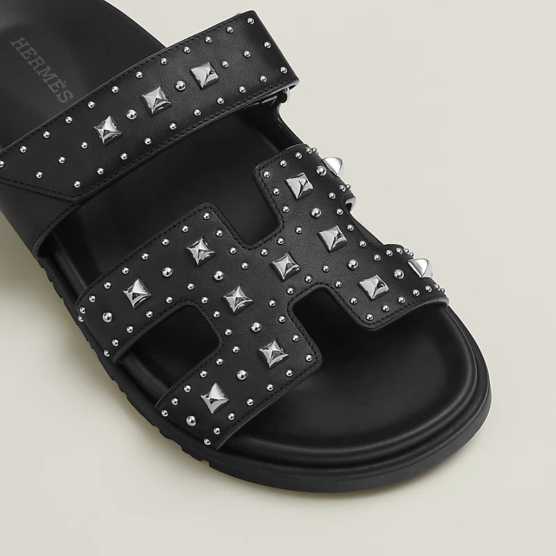 Chypre Sandal -  Black Clou