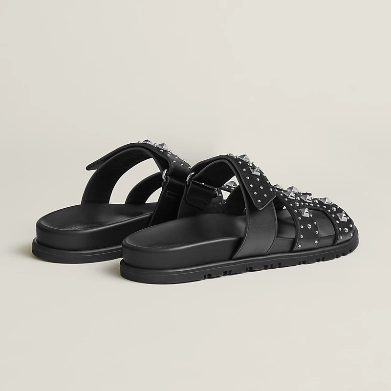 Chypre Sandal -  Black Clou