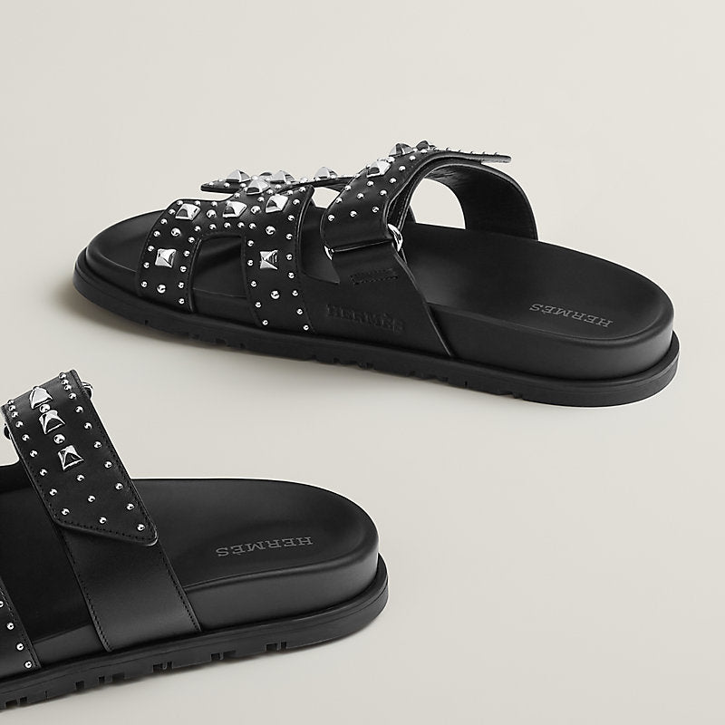 Chypre Sandal -  Black Clou