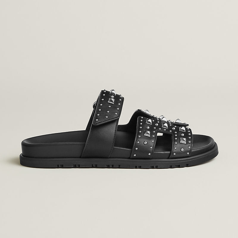 Chypre Sandal -  Black Clou