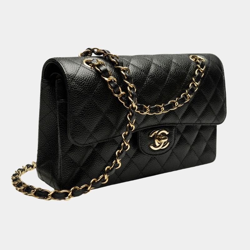 Small Classic Handbag, Fall-Winter 2024/25, Black, Side View