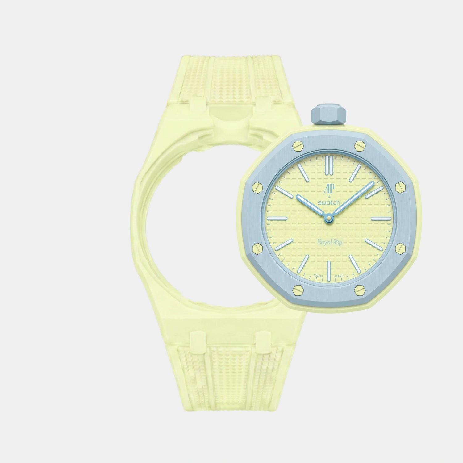 Royal Pop Bracelet, Light Green, Rubber, Dial