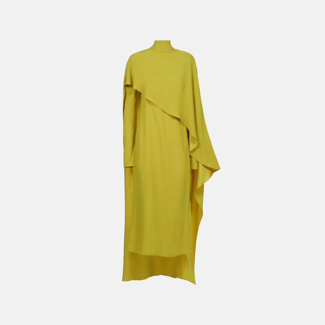 Taller Marmo Carrington Midi Dress in Chartreuse, Front