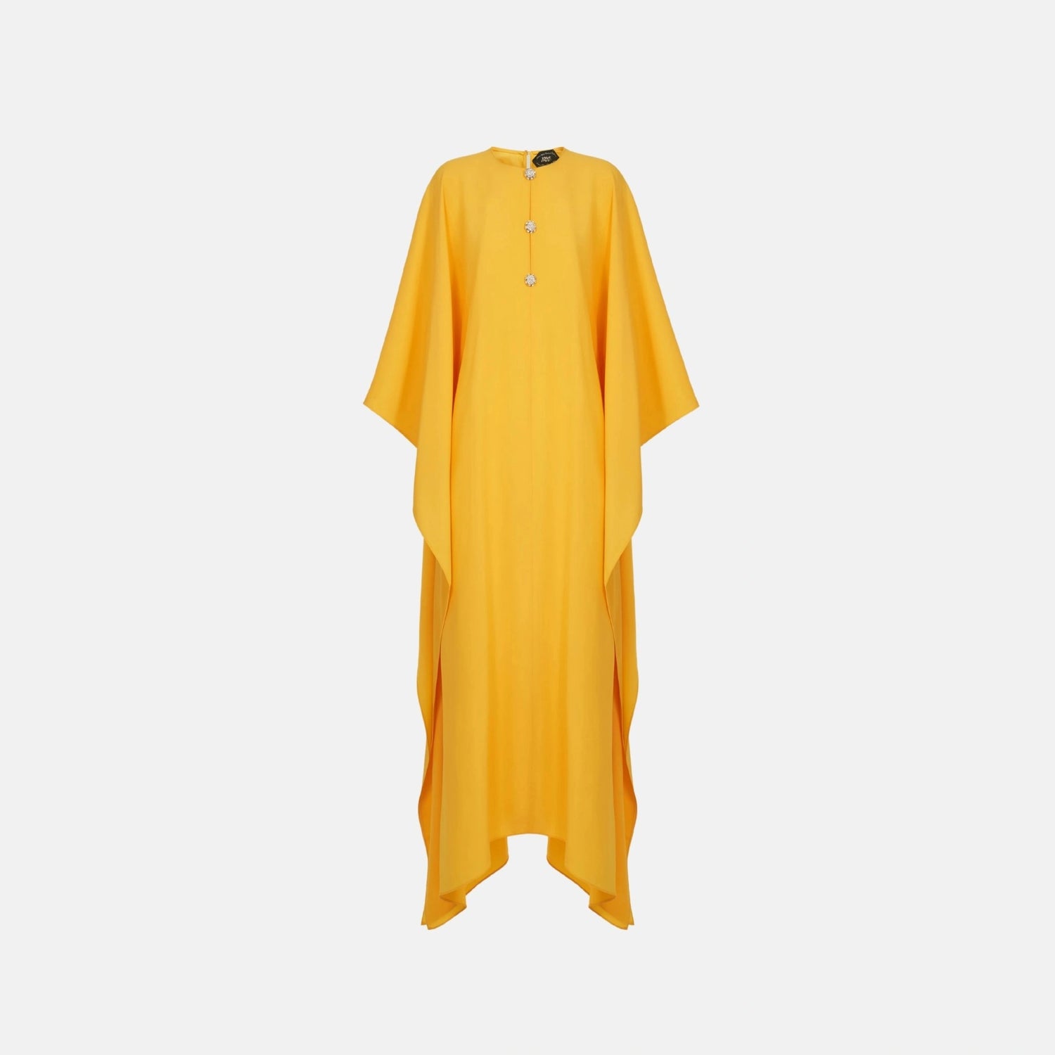 Taller Marmo Carthage Crepe Cady Kaftan, Lemon, Front