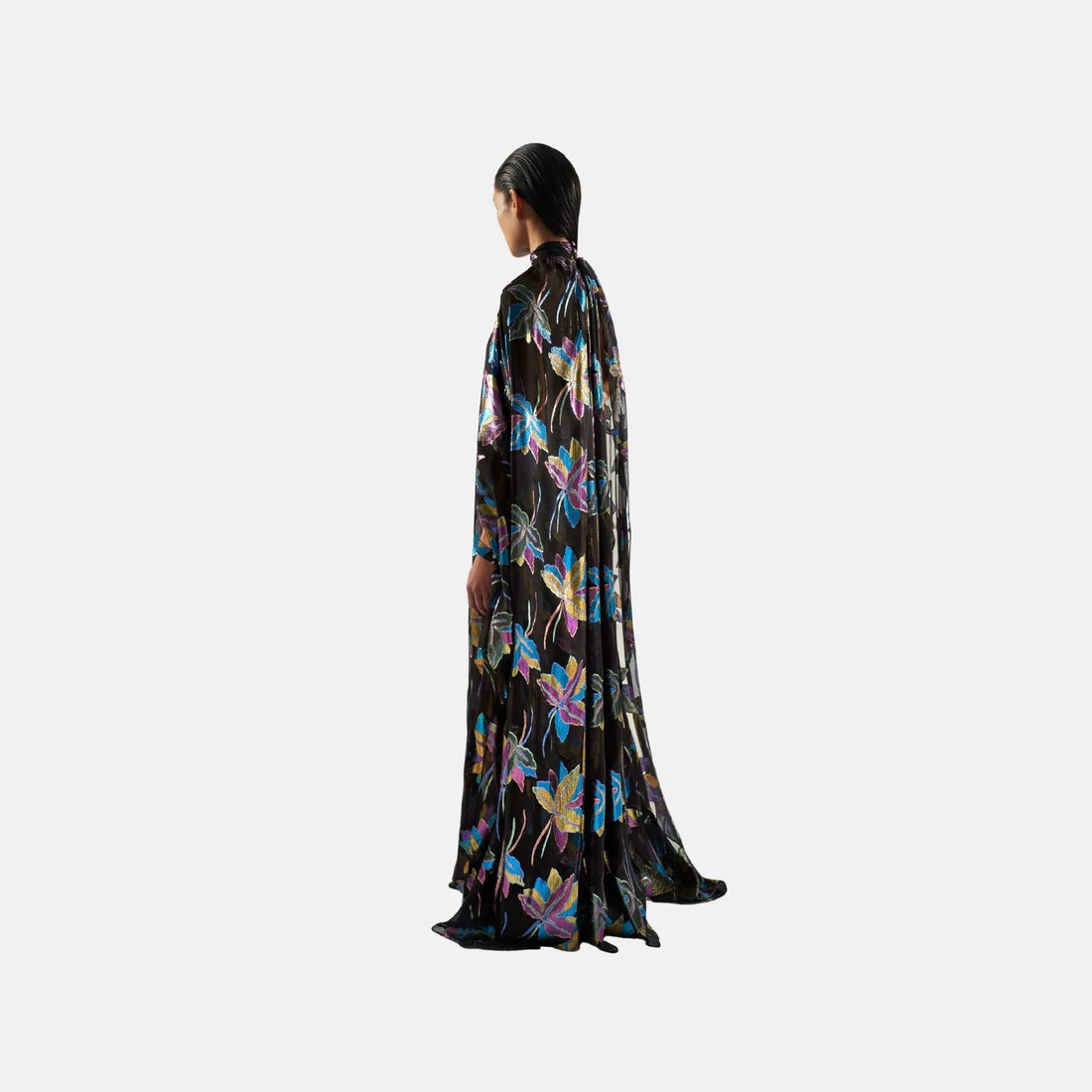 Taller Marmo Eterea Disco Gown in Black, Back