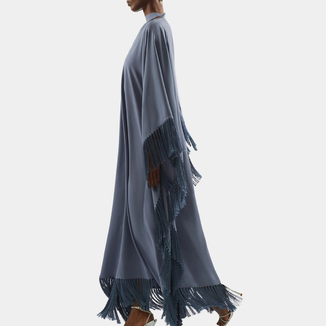 Taller Marmo Hammamet Kaftan In Smoke Blue , Side