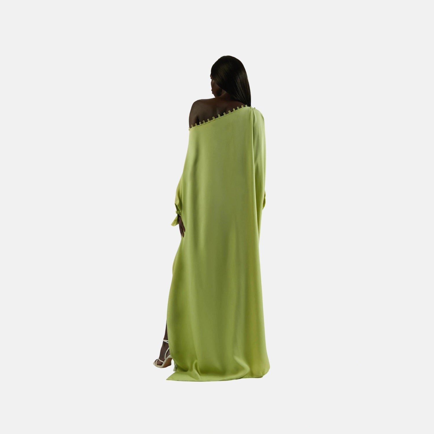 Taller Marmo Mila Kaftan, Lime, Back