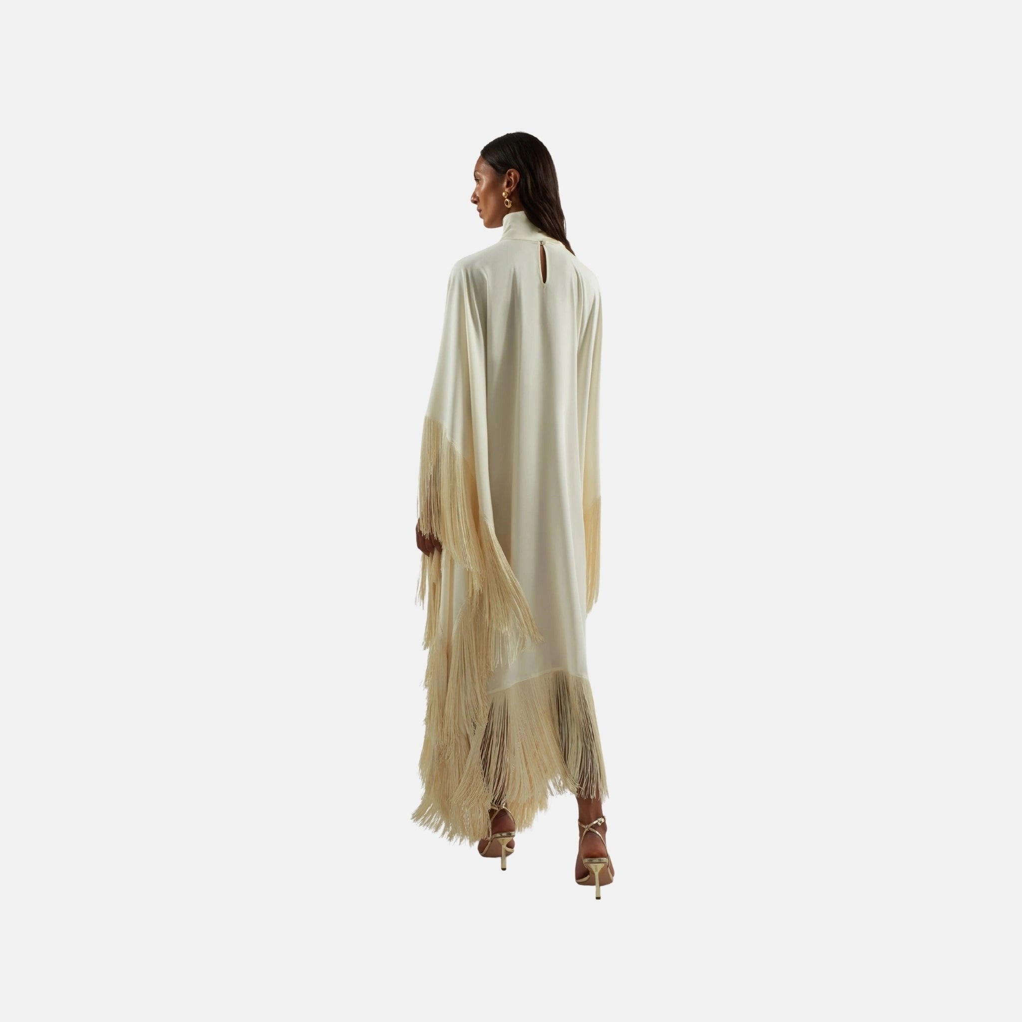 Taller Marmo Mrs Ross Kaftan, Ivory, Back