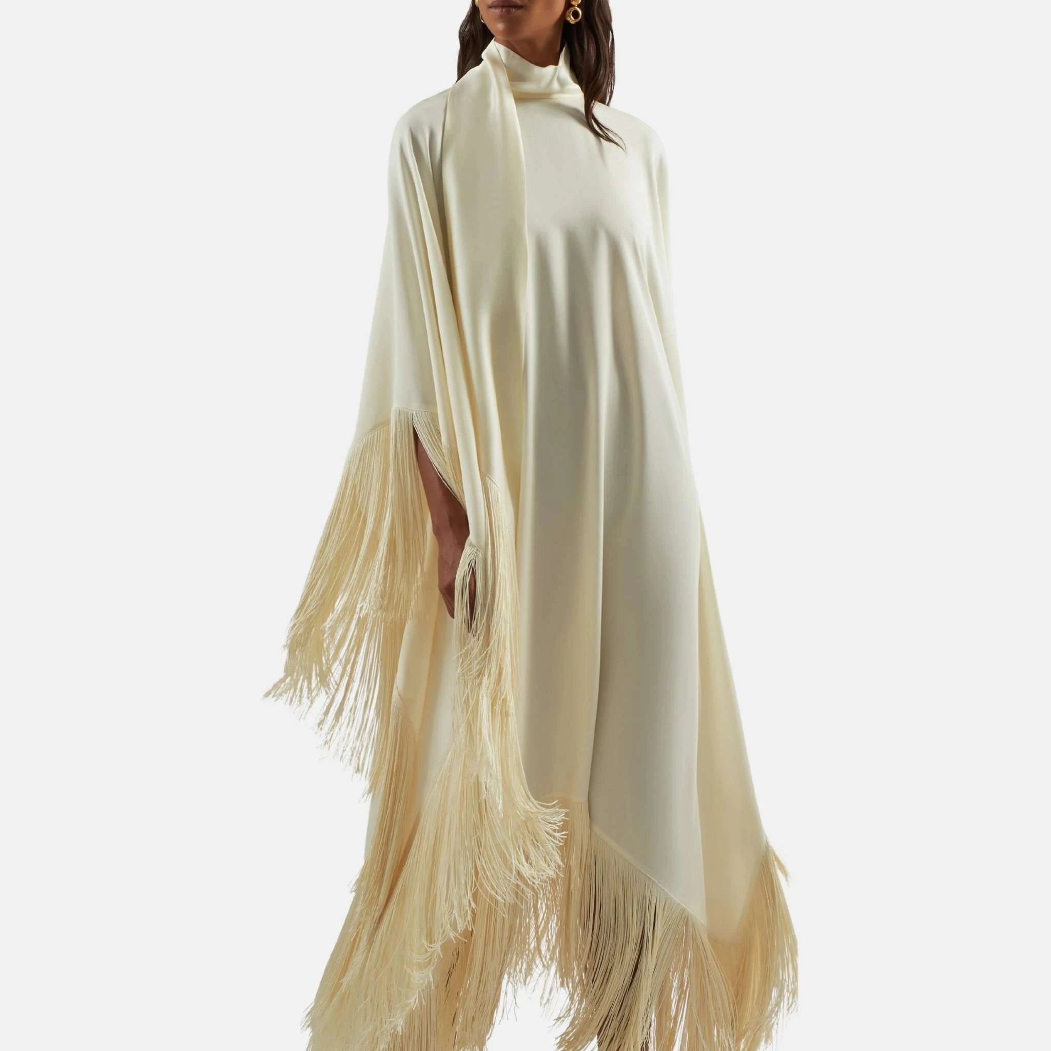 Taller Marmo Mrs Ross Kaftan, Ivory, Close