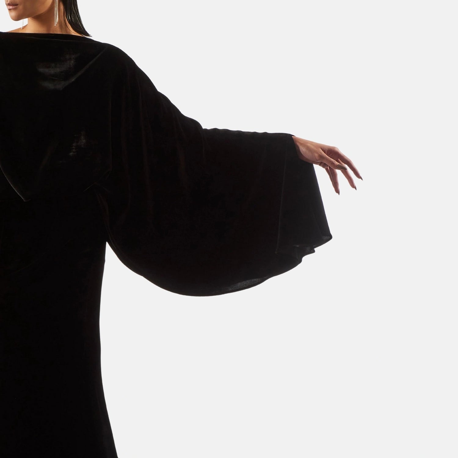 Taller Marmo Musidora Gown in Black, Close