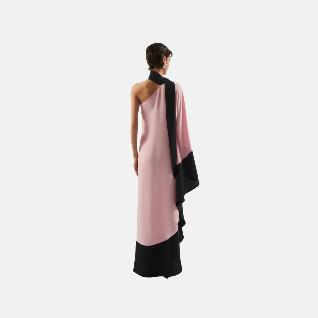 Taller Marmo Olympia Dress in Baby Pink, Back
