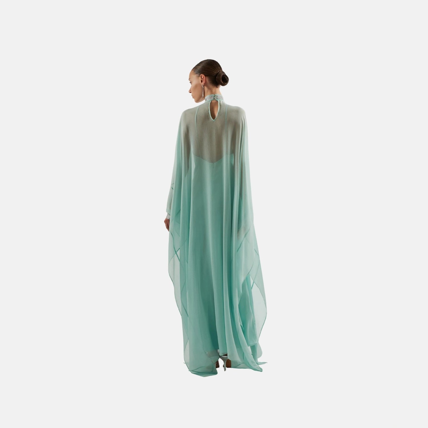 Taller Marmo Parthenon Kaftan, Acqua, Back