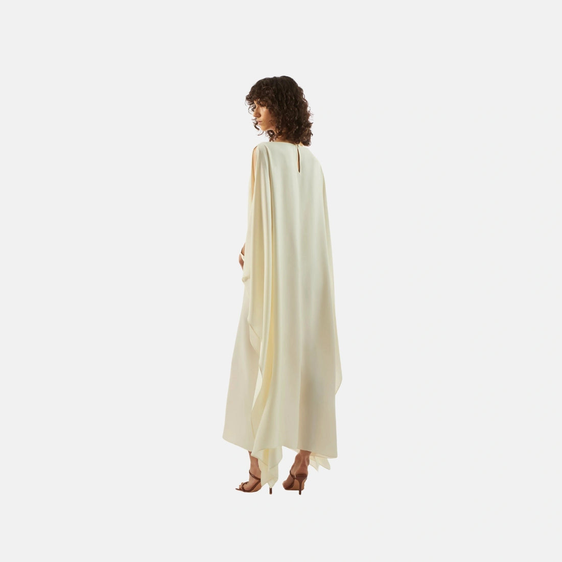 Taller Marmo Spectacular Kaftan in Latte, Back