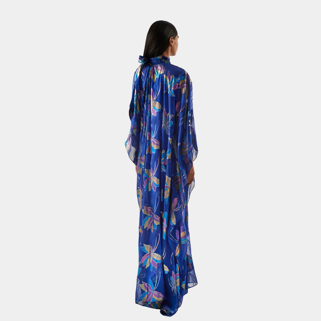 Taller Marmo Stevie Kaftan In Royal Blue, Front 