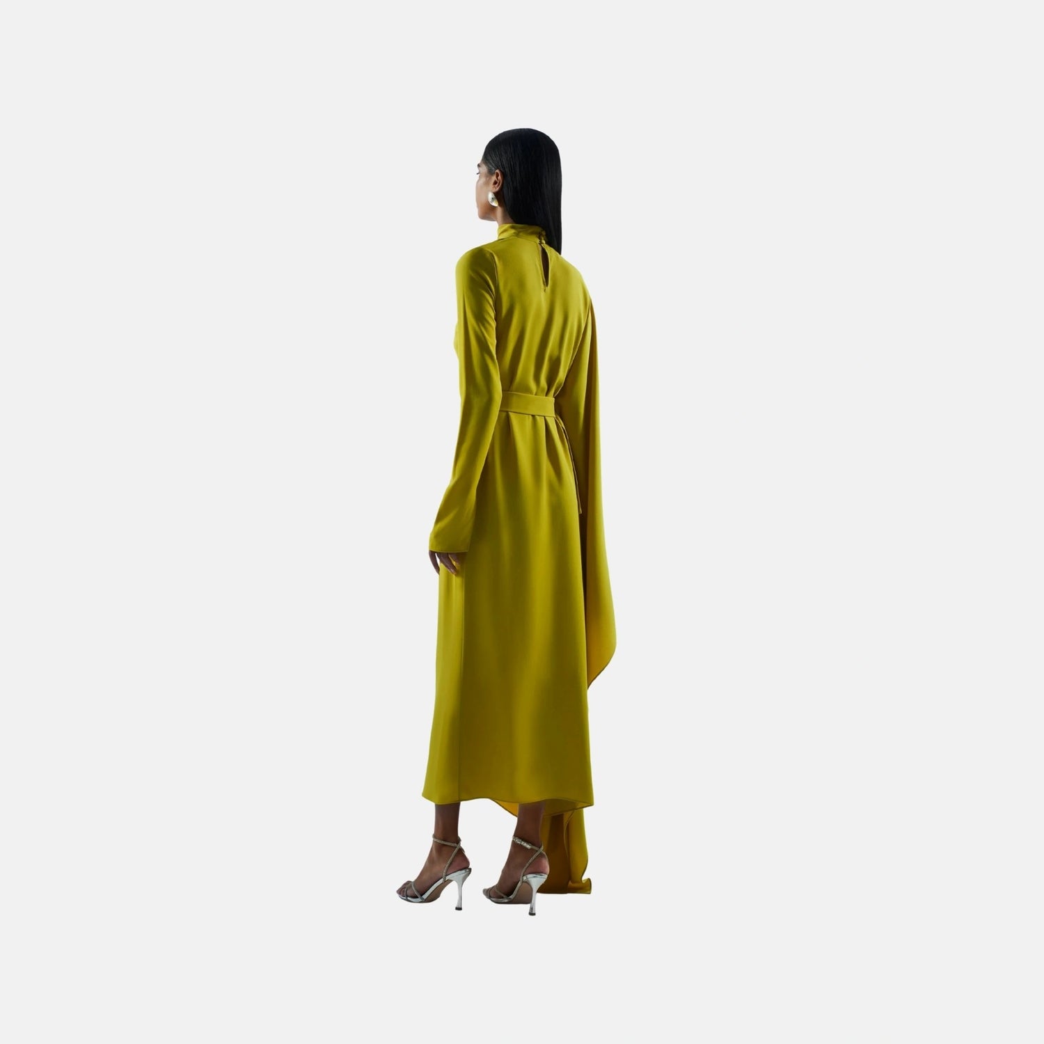 Taller Marmo Tanning Kaftan in Chartreuse, Back