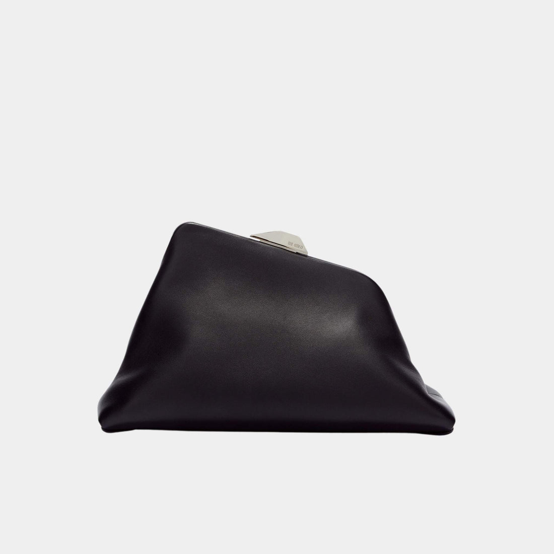 The Attico Day Off Shoulder Bag Nappa Leather, Black, Front