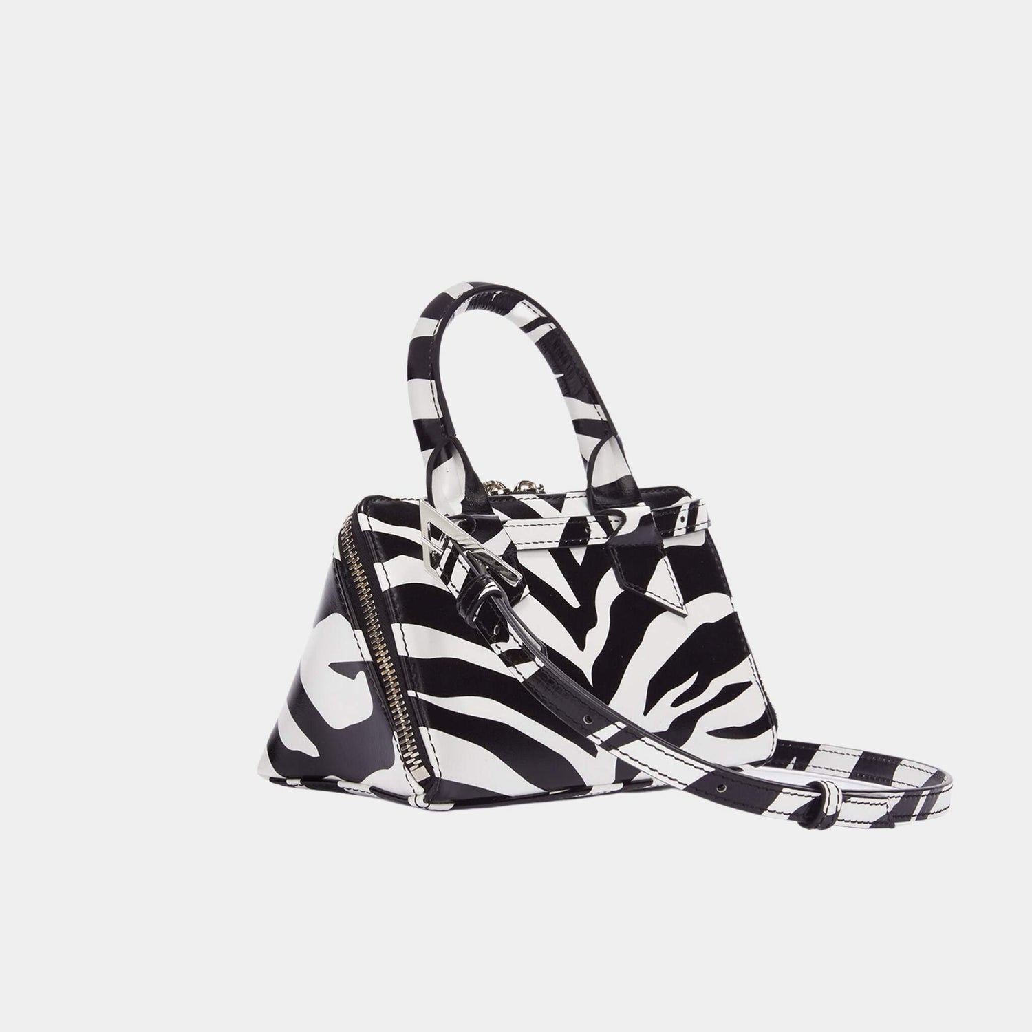 The Attico Friday White and Black Mini Bag, Side
