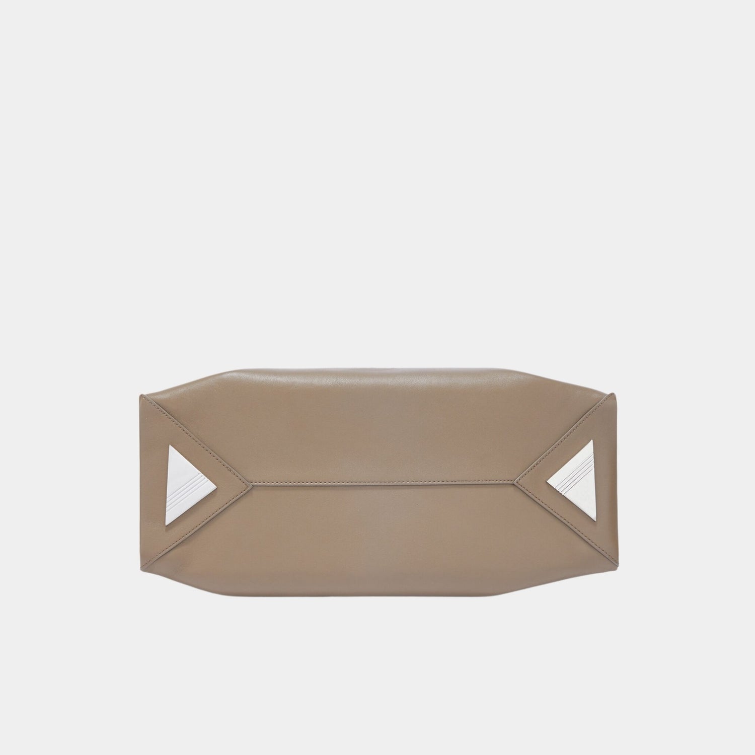 The Attico La Passeggiata Medium Top Handle Camel Calf Leather, Camel, Back