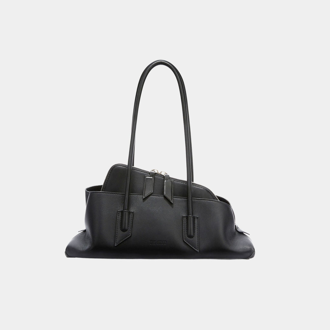 The Attico La Passeggiata Small Black Top Handle, Front