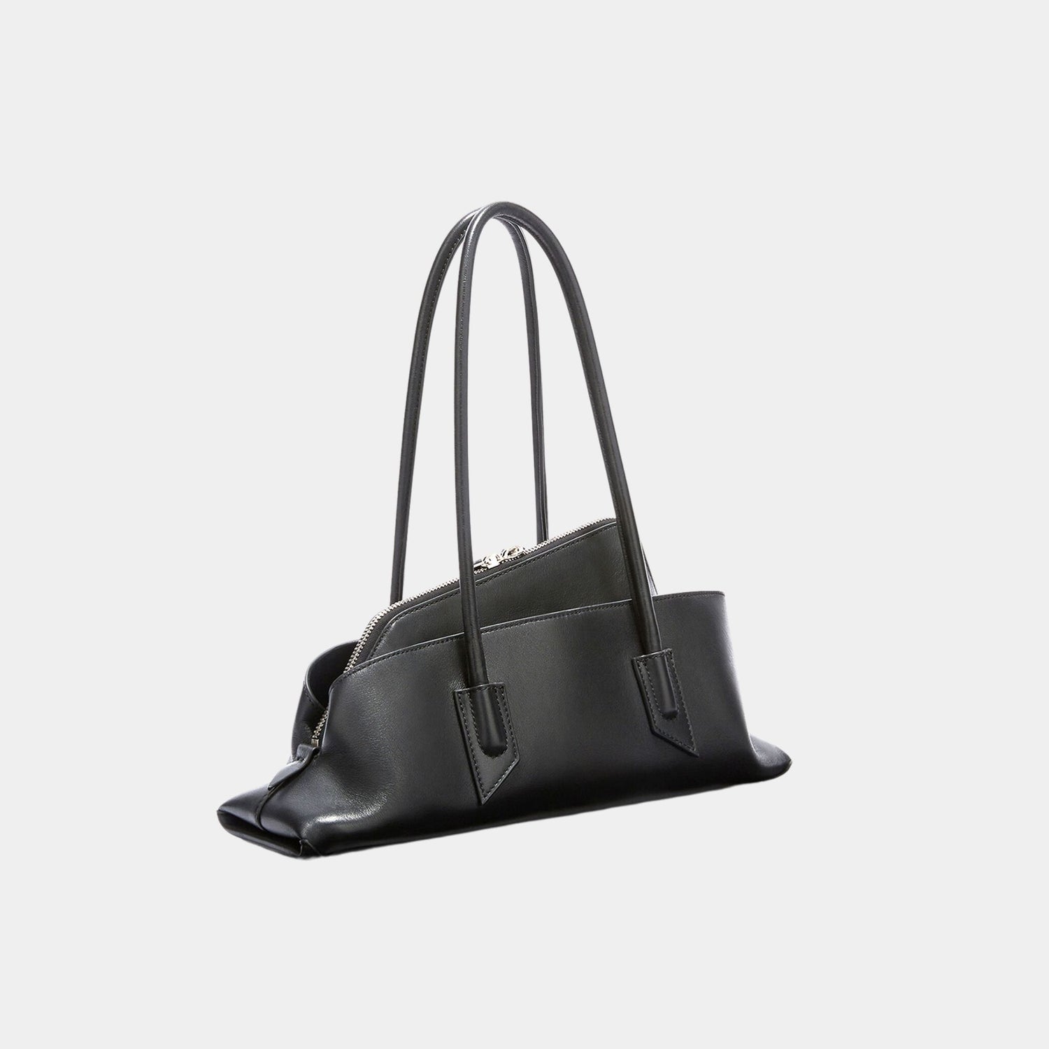 The Attico La Passeggiata Small Black Top Handle, Side