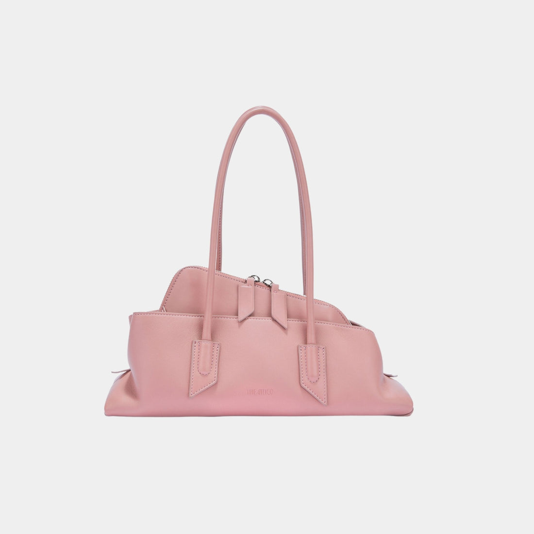The Attico La Passeggiata Small Pink Top Handle, Front