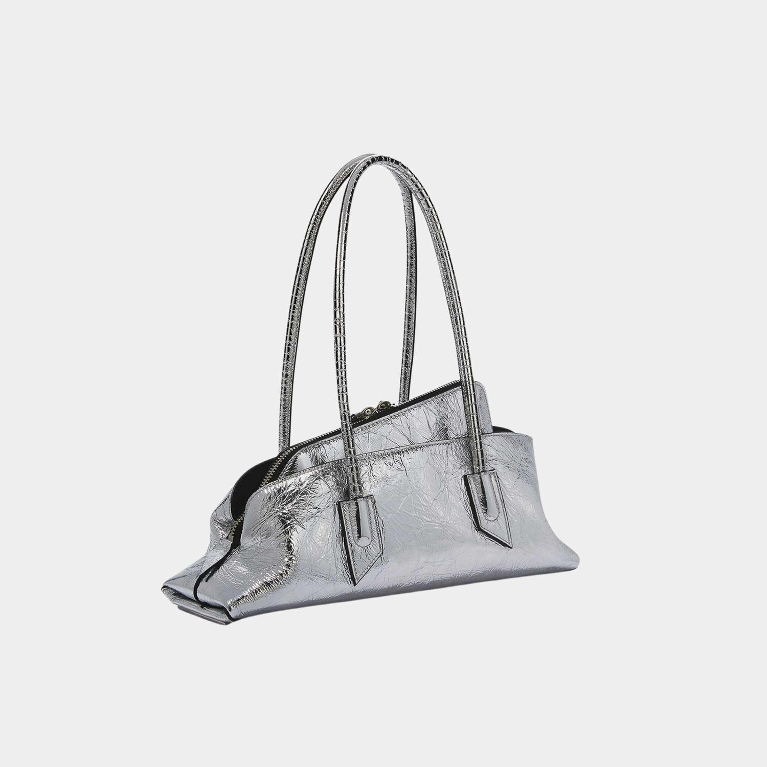 The Attico La Passeggiata Small Silver Top Handle, Side