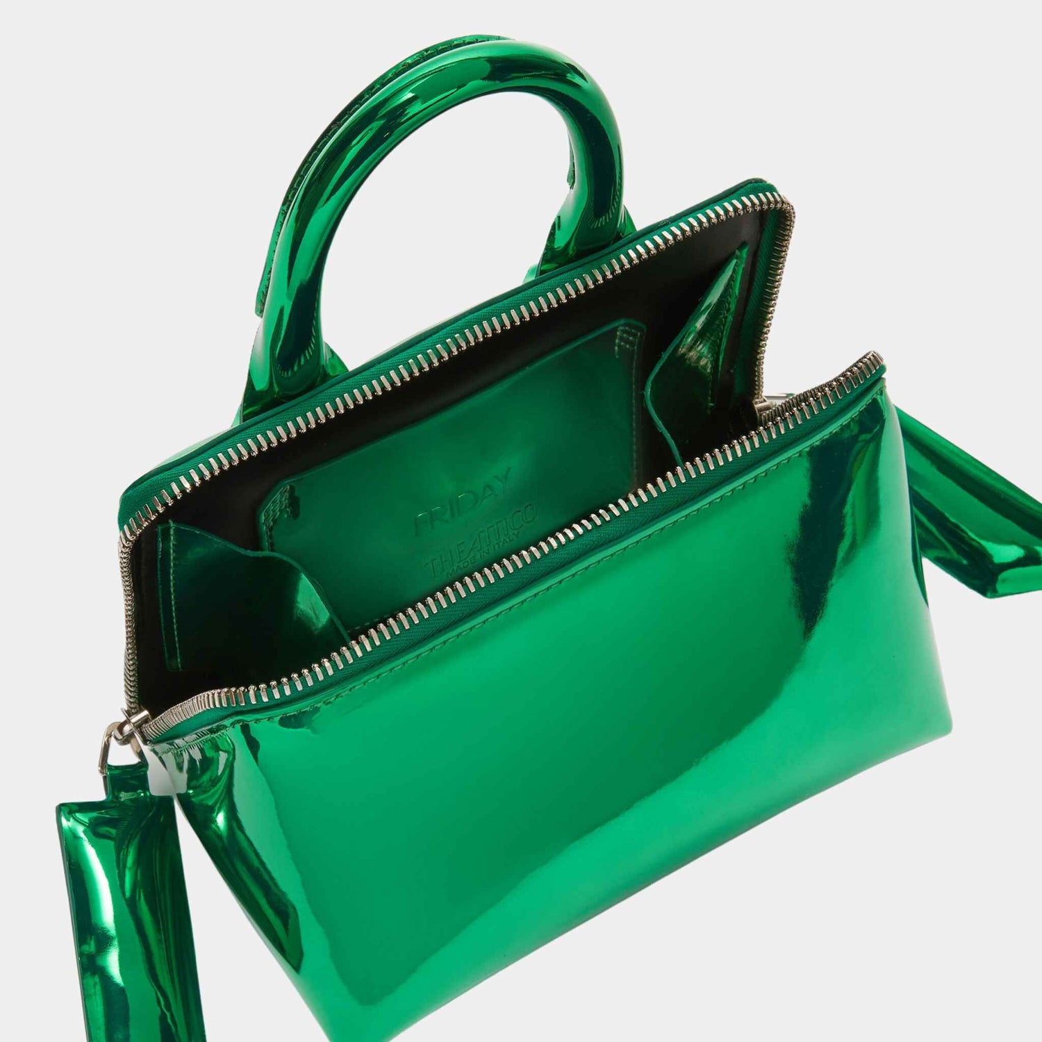 The Attico Midnight Black Mini Clutch, Inside