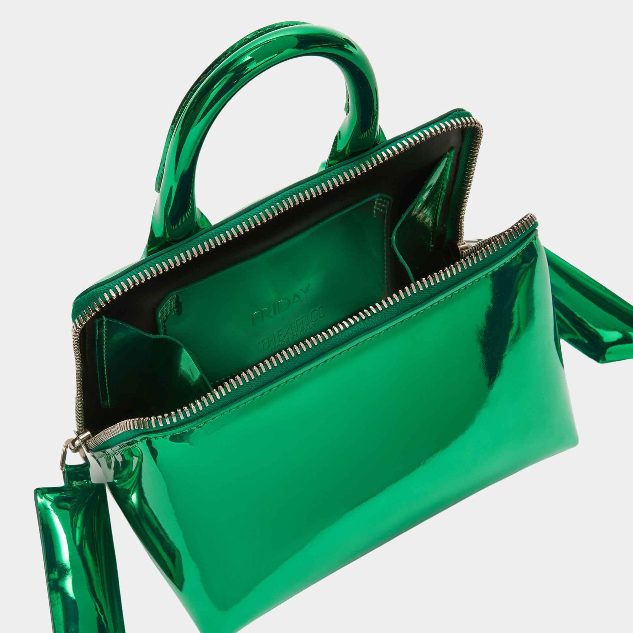 The Attico Midnight Black Mini Clutch, Inside