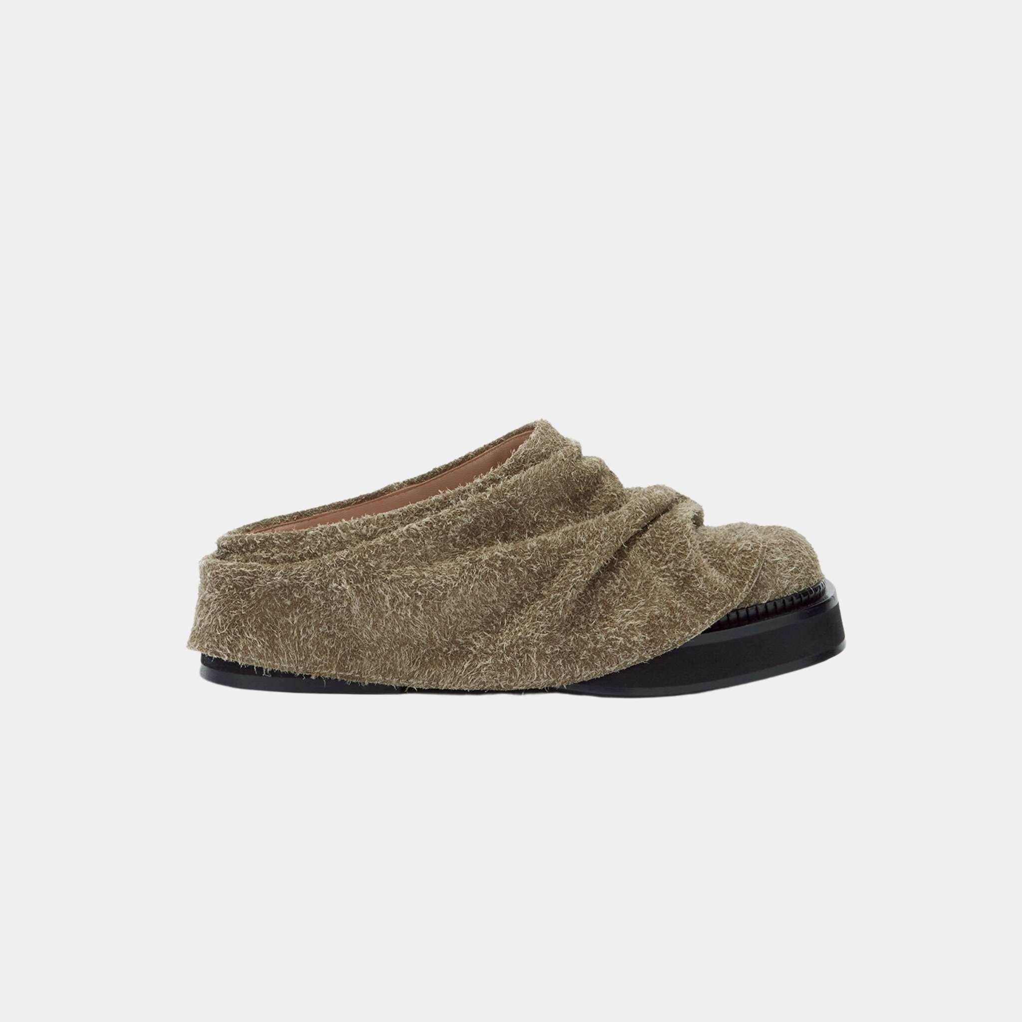 The Attico Mini Robin Military Melange Sabot, Side