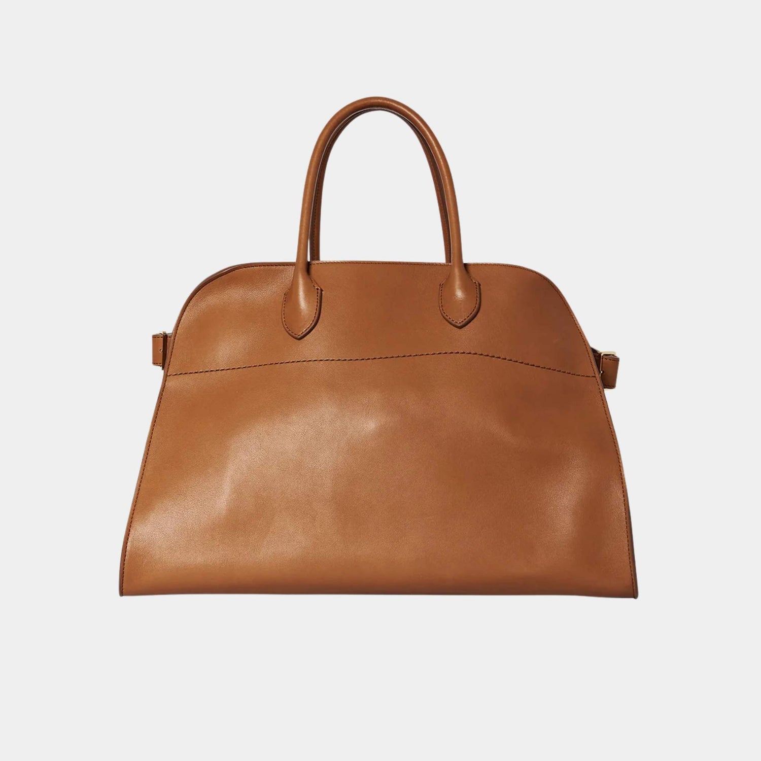 The Row Soft Margaux 17 Bag In Leather Cuir, Front