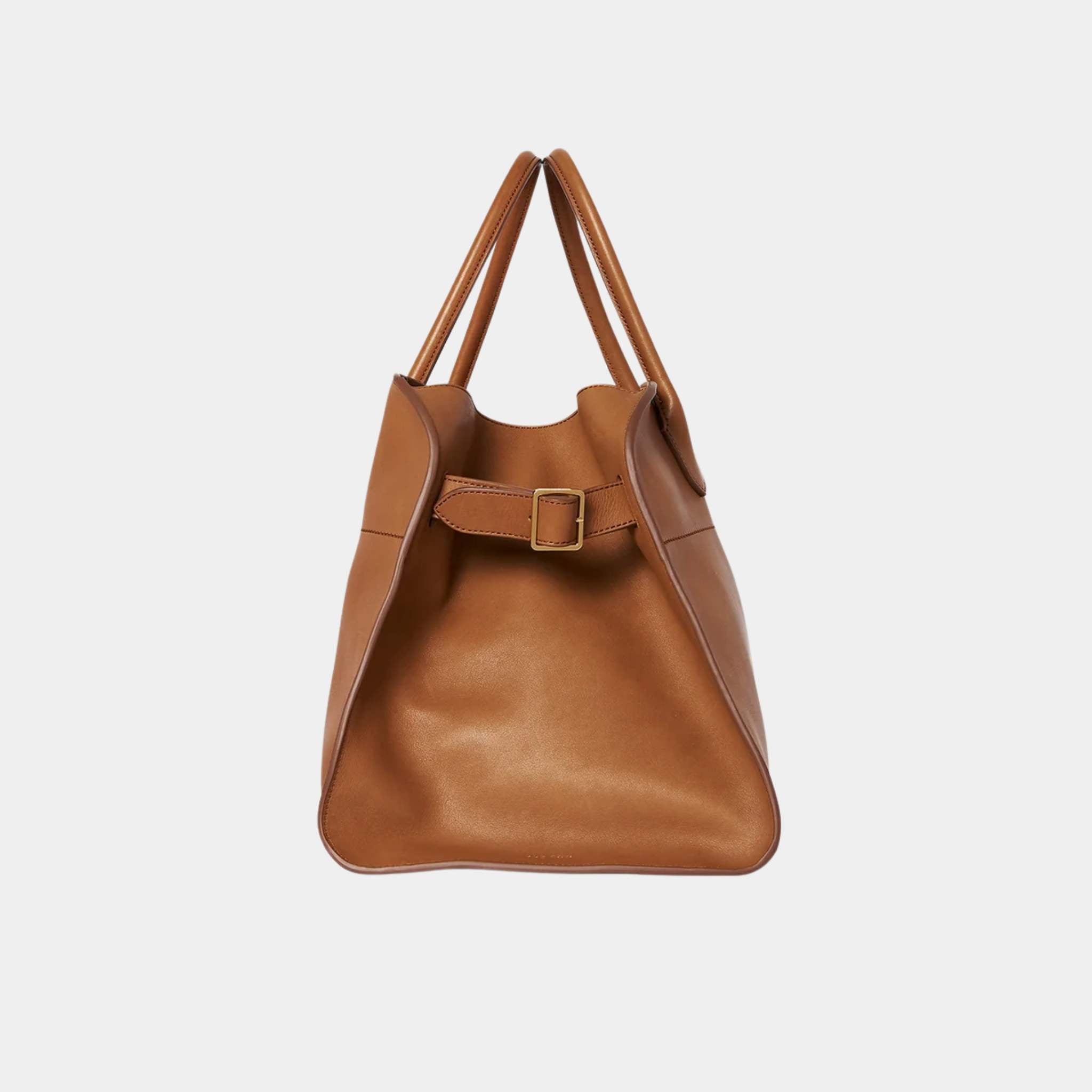 The Row Soft Margaux 17 Bag In Leather Cuir, Side