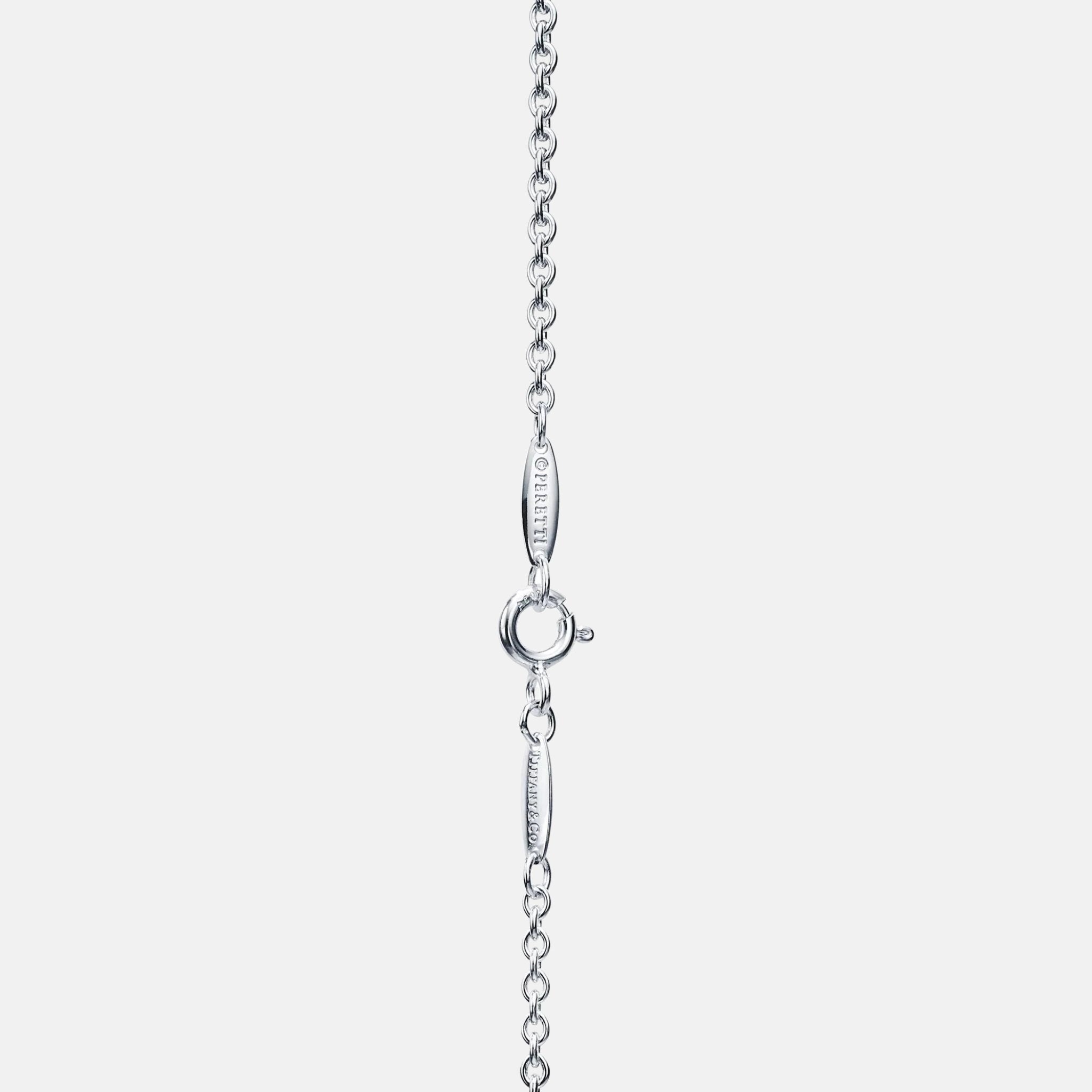 Tiffany and Co Elsa Peretti Open Heart Bracelet Silver, Close