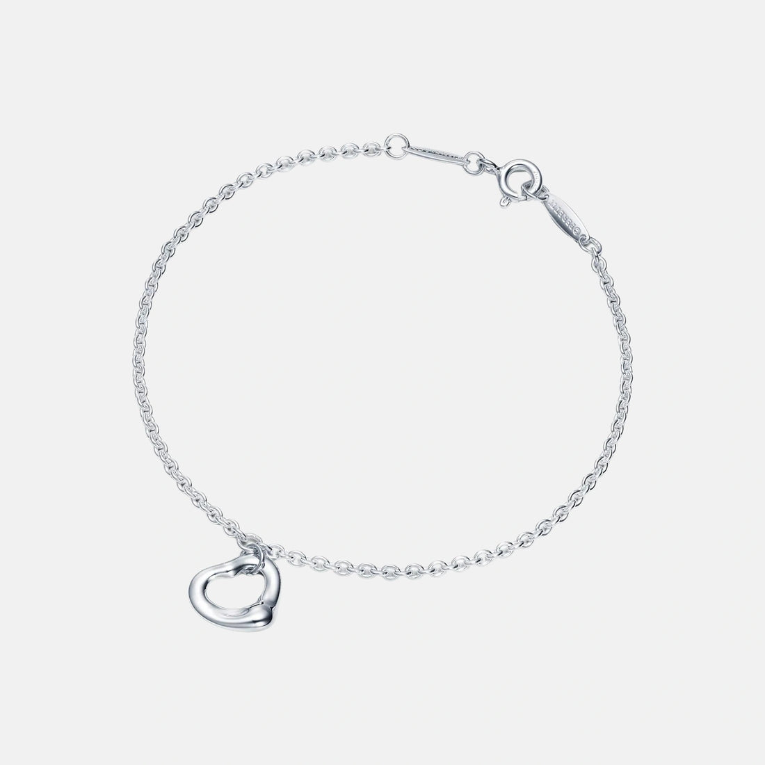 Tiffany and Co Elsa Peretti Open Heart Bracelet Silver, Front