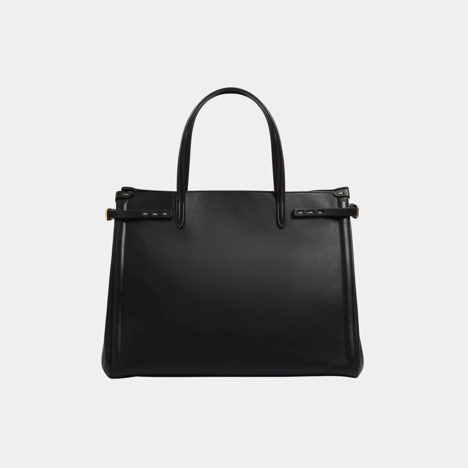 Valentino Antibes Medium Calfskin Shopping Bag, Black, Back