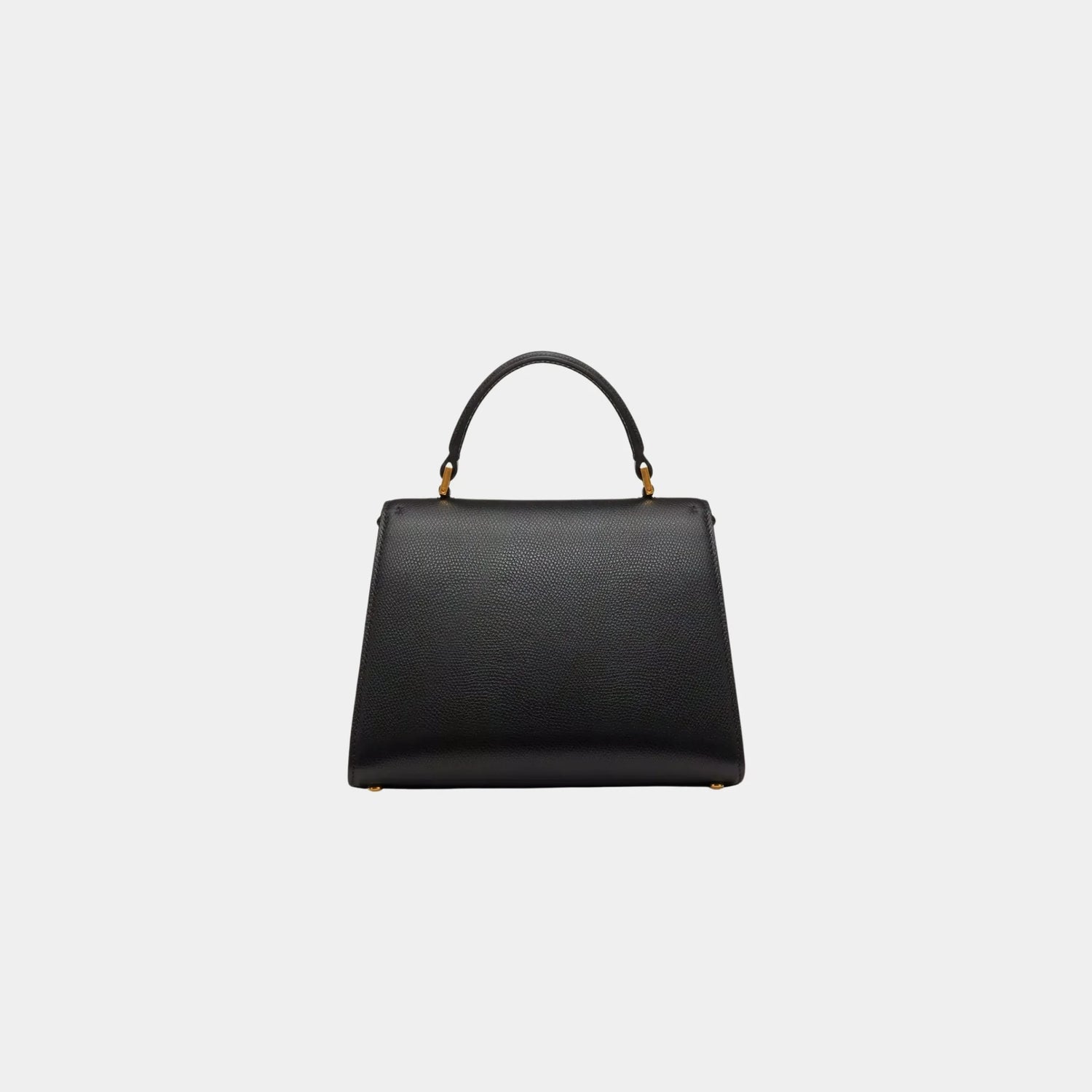 Valentino Small Vsling Grainy Calfskin Handbag, Black, Back