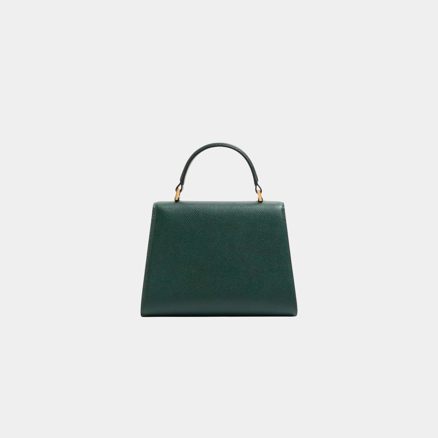 Valentino Small Vsling Grainy Calfskin Handbag, English Green, Back