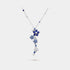 Van Cleef & Arpels Folie Des Prés Pendant White Gold Diamond Sapphire, Front