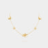 Van Cleef & Arpels Frivole Necklace 9 Flowers Yellow Gold Diamond. Front