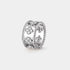 Van Cleef & Arpels Perlée Clovers Ring Medium Model White Gold Diamond, Front