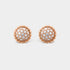 Van Cleef & Arpels Perlée Diamonds Earrings Rose Gold Diamond, Front