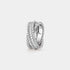 Van Cleef & Arpels Perlée Diamonds Duo Ring White Gold Diamond, Front