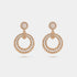 Van Cleef & Arpels Perlée Diamonds Earrings Rose Gold Diamond, Front