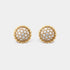 Van Cleef & Arpels Perlée Diamonds Earrings Yellow Gold Diamond, Front, 