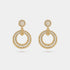 Van Cleef & Arpels Perlée Diamonds Earrings Yellow Gold Diamond, Front