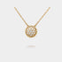 Van Cleef & Arpels Perlée Diamonds Pendant Yellow Gold Diamond, Front