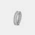 Van Cleef & Arpels Perlée Diamonds Ring 1 Row White Gold Diamond, Front