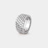 Van Cleef & Arpels Perlée Diamonds Ring 5 Rows White Gold Diamond, Front