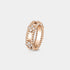 Van Cleef & Arpels Perlée Sweet Clovers Ring Rose Gold Diamond, Front